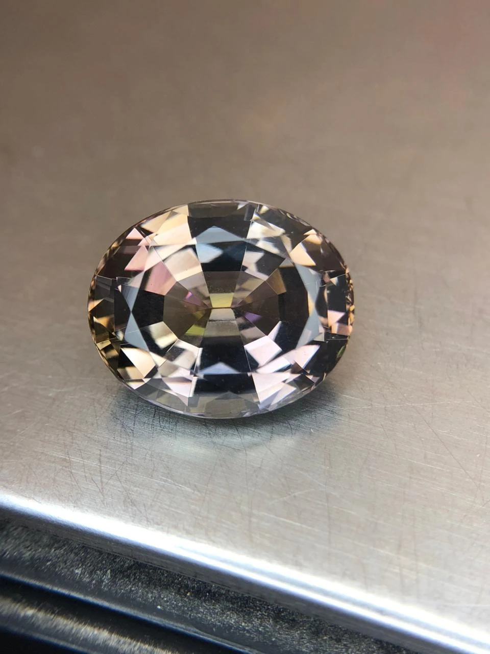 Natural Untreated Tanzanite 9.2 carats in Classic Oval Step Cut — view 2